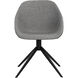 Mccoy November Grey / Nightfall Black Swivel Dining Chair, Swivel